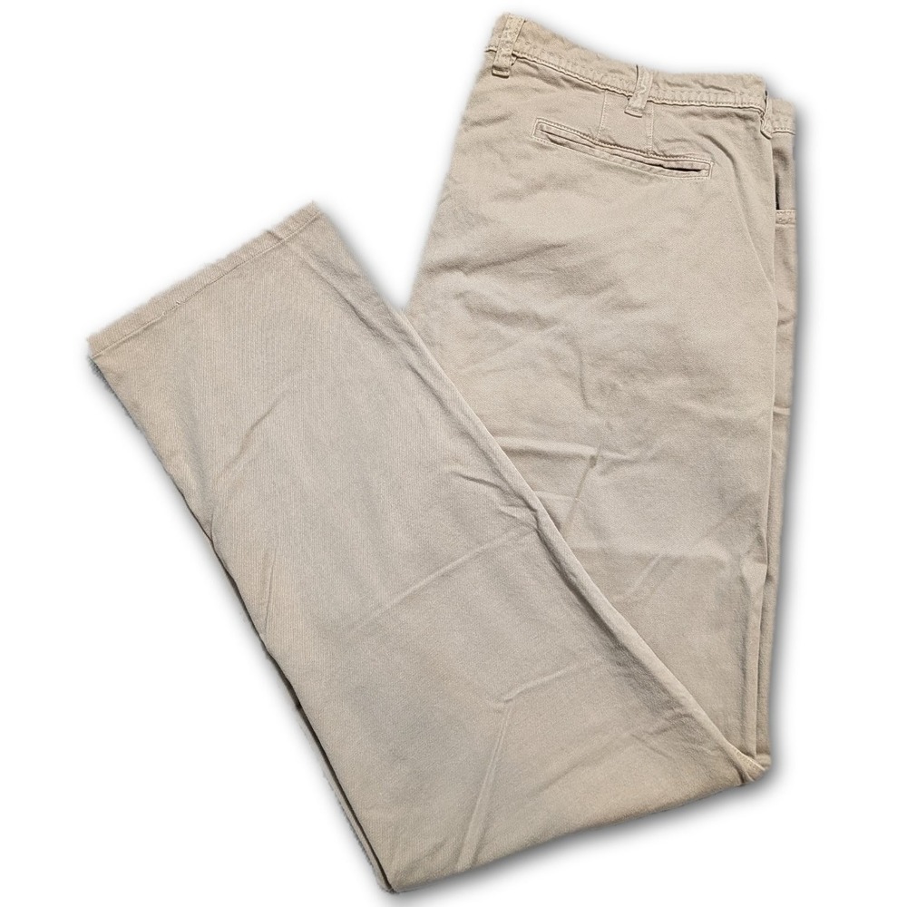 Turtleson Mens Pants Khaki Appx. 40x31 Pima Cotton Chino Stretch Regular